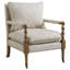 Fauteuil d'appoint en bois beige