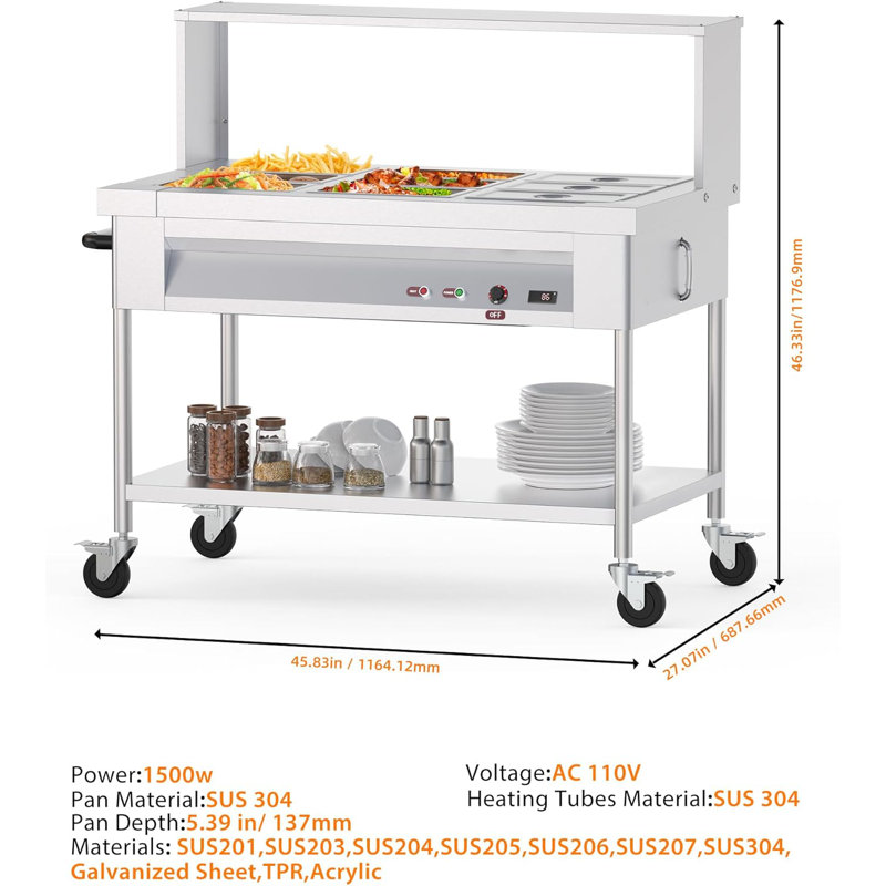 Chauffe-plat électrique 72QT