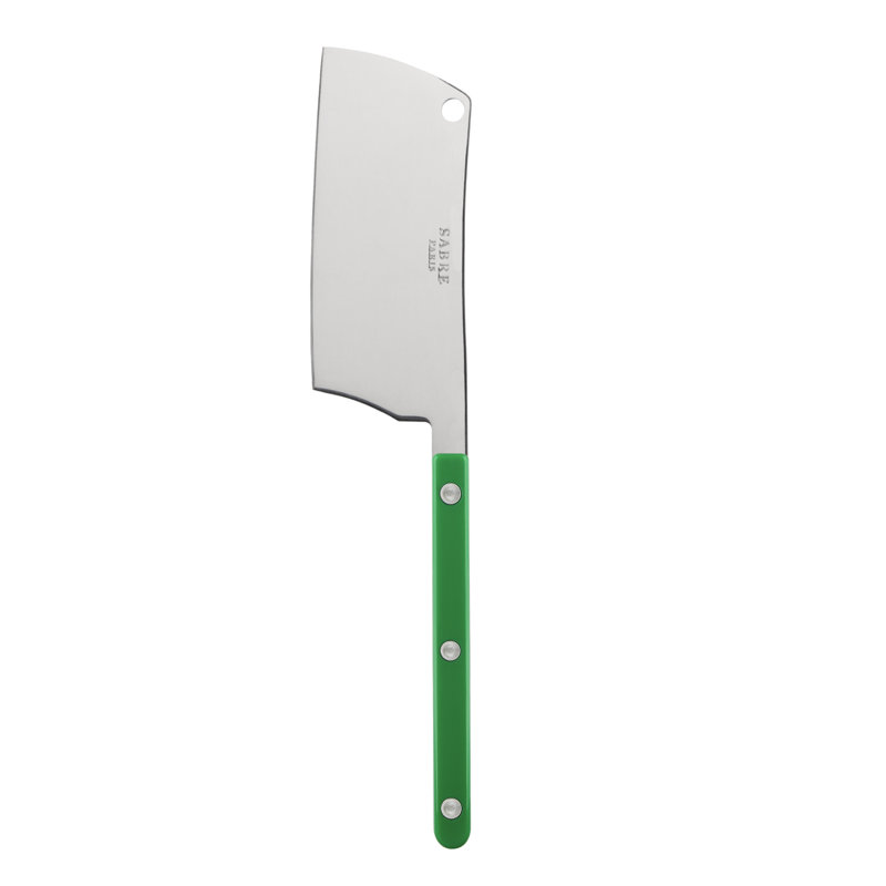 Bistrot Solid Cheese Knife, Garden Green
