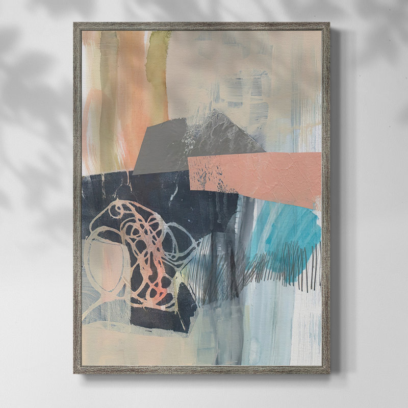 Reductive II Framed Print - Solid Wood, 21" H x 17" W