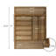 9 Compartment Acacia Wood Kitchen Silverware Drawer Organizer for Silverware and Kitchenware