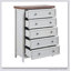 Commode moderne à 5 tiroirs avec rangement spacieux, glissières lisses et sécurité anti-basculement pour l'organisation du salon
