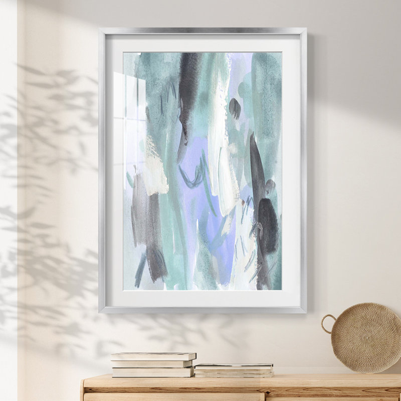 «Ocean Crush IV», impression encadrée, H 28,5 po x l 20,5 po, Argent argent