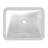 Cheviot Products Seville 14.625'' White Vitreous China Square Bathroom Sink with Overflow