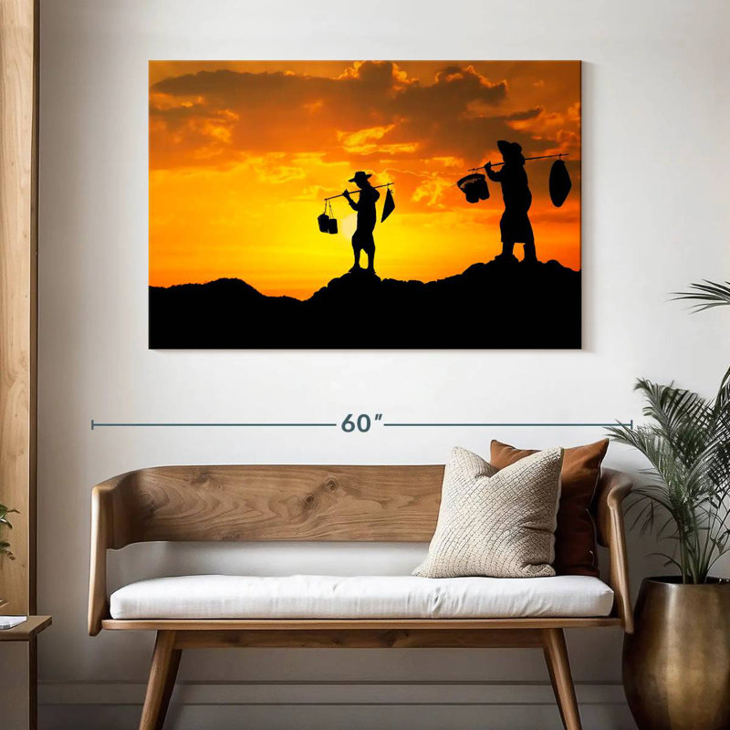 Alvord Saïgon coucher de soleil, H 32 po x l 48 po