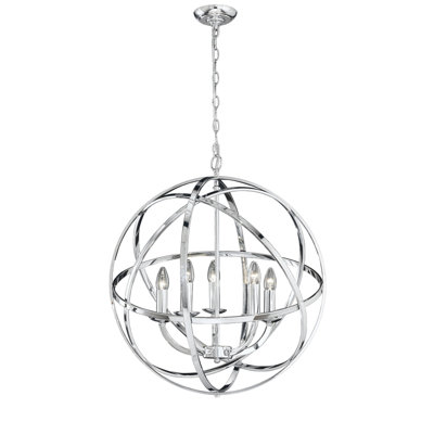 Leffel 6 - Light Chrome Sphere Pendant