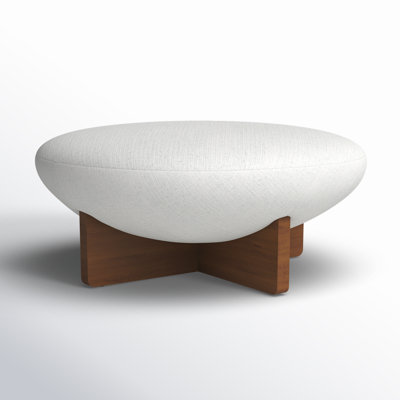 Desta 38.6" Wide Round Standard Ottoman by AllModern