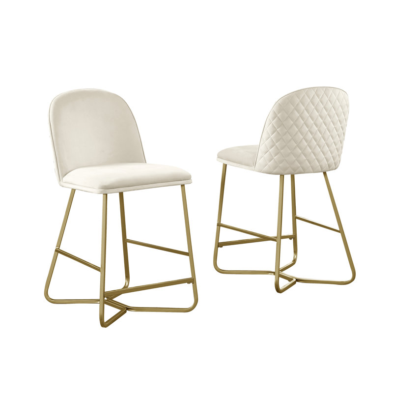 Tabouret 29 ", Crème, Tabouret de comptoir (siège d’une hauteur de 24