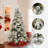 6Ft Pre-Lit Flocked Artificial Pine Christmas Tree with Pinecones