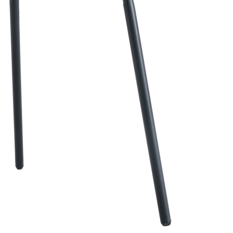 Chaises de salle à manger de luxe minimalistes 4 pièces - Pieds en métal noir, tissu confortable, design moderne à toutes fins décoratives