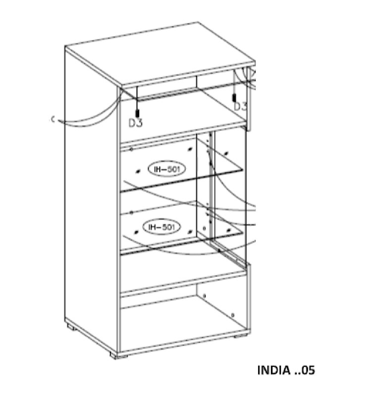 Dawlton Display Cabinet, Abisko Ash