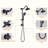 Tub & 6 Inch Rain Shower Head with Handheld Shower Head Bathroom Rain Shower System-97282635
