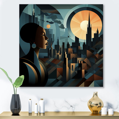 Portait Harlem Renaissance II - Art afro-américain, art mural en métal
