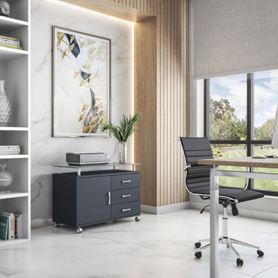 Lasone 31.5'' Wide 3 - Drawer Storage Cabinet