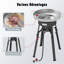 Ensemble de comales en acier inoxydable 23 po avec couvercle Feasto