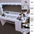Boahaus Ketevan Extra-Large Makeup Vanity with Lights Bulbs Built-in and Big Mirror
