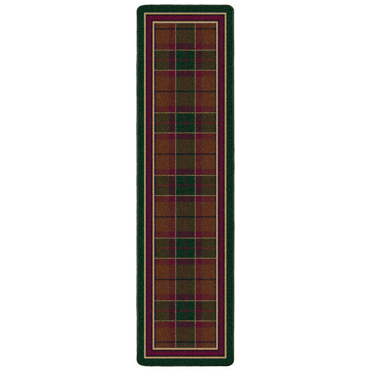 Alminus Signature Magee Tartan Emerald Plaid Area Rug