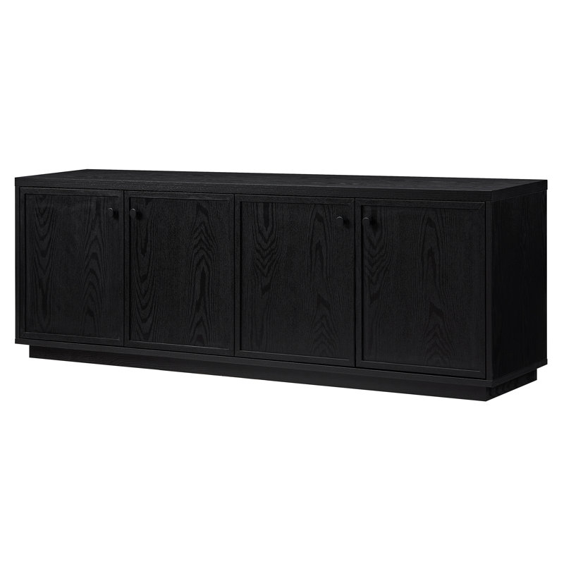 Crédence de rangement l 69,63 po Ormond, Grain noir