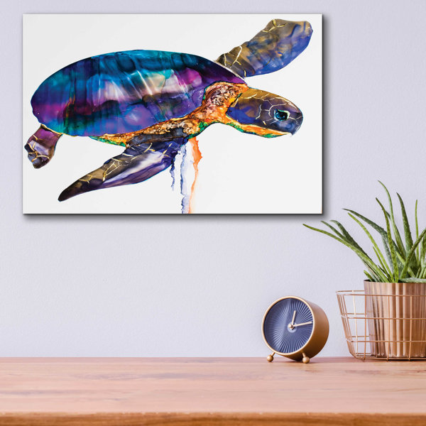 Bay Isle Home Sea Turtle On Plastic / Acrylic by Leslie Franklin ...