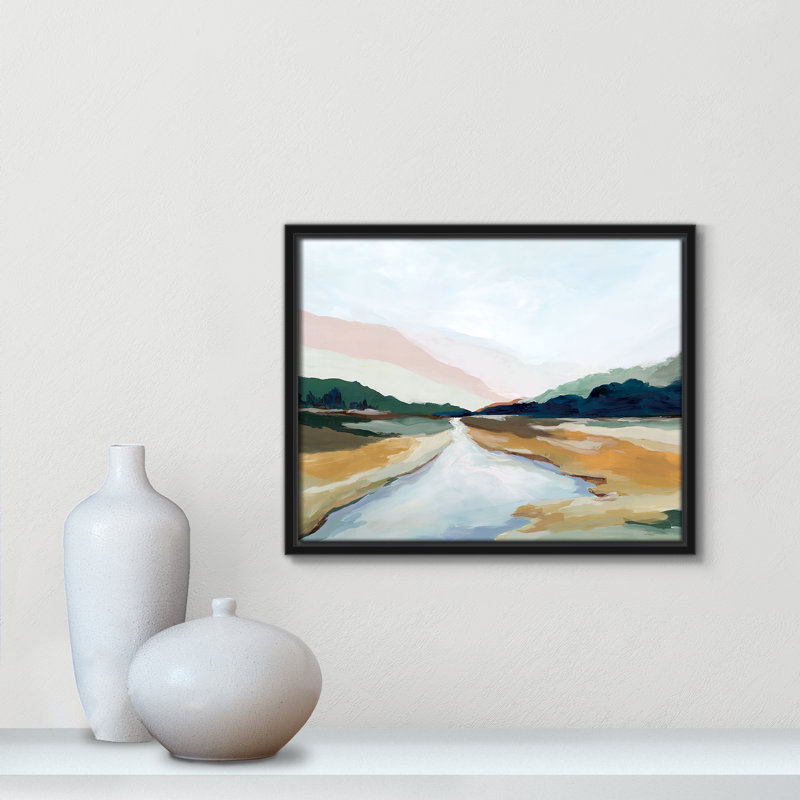 «Hope Creek Print» par Isabelle Z, H 12,5 po x l 15,5 po, Noir