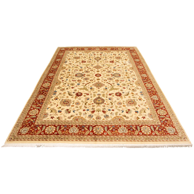 Tapis unique en laine noué à la main style nouvel âge Ushak 10 pi x 14 pi 3 po Yaak