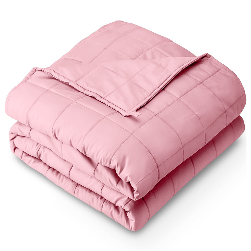 Couverture en coton sergé, Rose clair, l 48 po x L 72 po, 15 lb