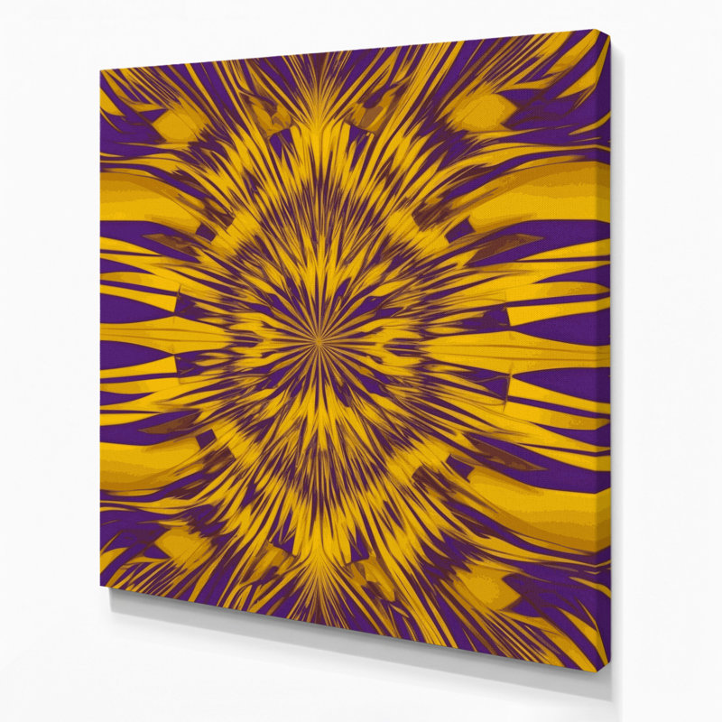 Art sur toile mauve Op Art 13, H 8 po x l 8 po
