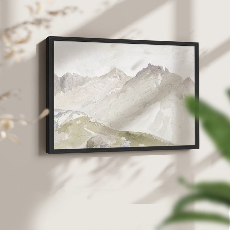 Paysages rétro-CCLI - reproduction encadrée, H 11 po x l 14 po, Noir