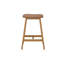 Tabouret à hauteur de comptoir rembourré Beryl (24 po) - paquet de 2, similicuir pacane / caramel-96615132-96615123-96615134