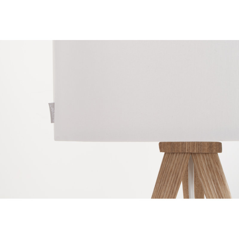 Tripod Table Lamp, White, White