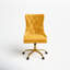 Chaise de bureau en velours à oreilles inclinable et réglable en hauteur avec garniture capitonnée Naihead Lisa-1410010974