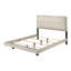 54-inch Wood Panel Bed Rustic Cream-381201432