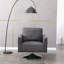 Fauteuil club pivotant 30,5 pouces Deysia-87386620