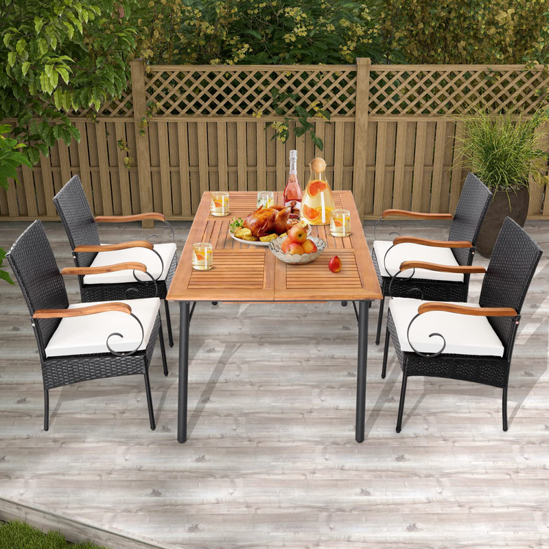 Blanchester Patio Dining Armchair with Cushion