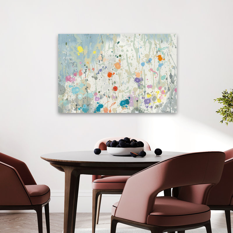 Fleurs abstraites - Jardin abstrait II, H 24 po x l 36 po