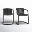 Chaise en cuir véritable Higbee-1953194716