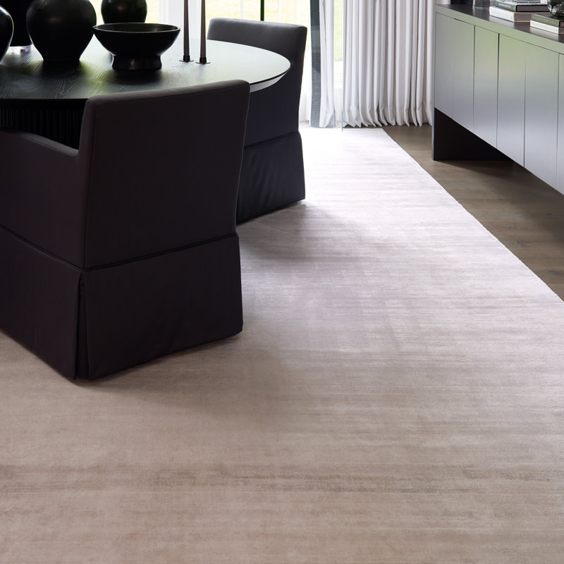 Lizette Hand-Woven Bright White Area Rug, Rectangle 6' x 9'