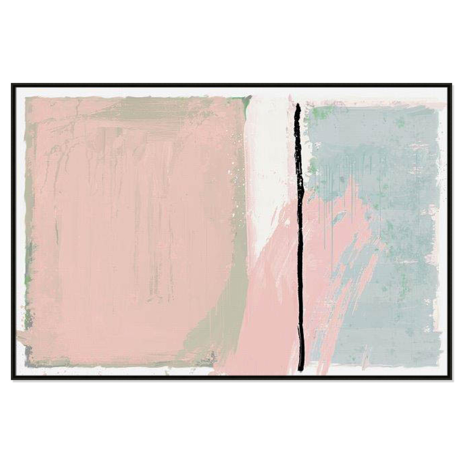 Pastel Opulance Print, 41.5" H x 61.5" W x 2" D, Espresso Floater Framed, No Mat