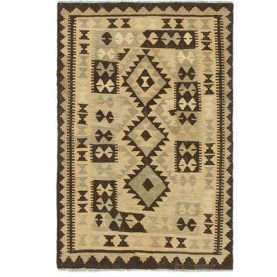 Lorain One-of-a-Kind 3'2" X 4'10" New Age Wool Area Rug in Brown
