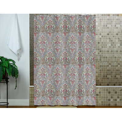 Cotton Damask Shower Curtain