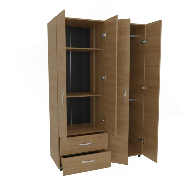 Armoire Crafton, chambre à coucher, chêne naturel