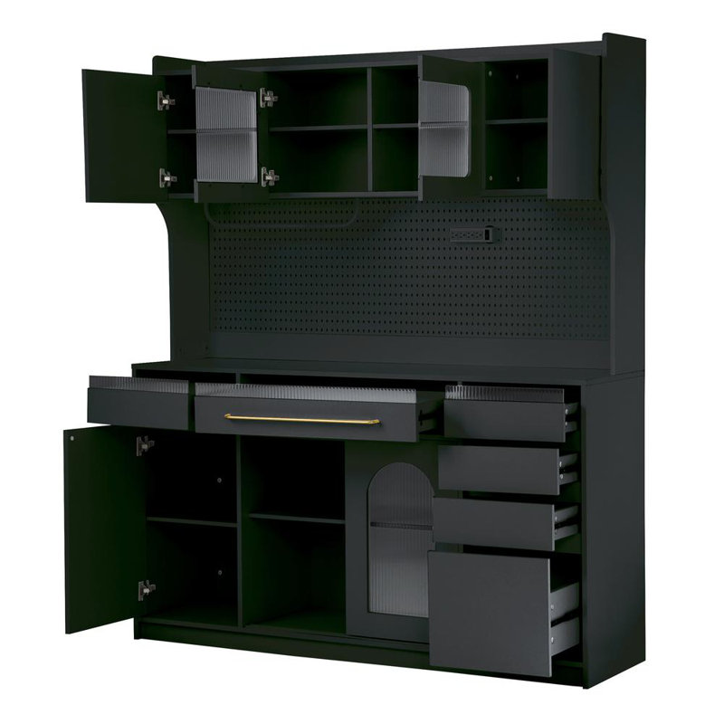 Storage Cabinet With 6 Drawers (Black)