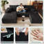 Canapé modulaire 95 po avec repose-pieds Cloud, canapé en forme de U moderne avec siège profond, canapé confortable en velours côtelé 3 places, canapé en mousse à mémoire de forme pour salon, sans assemblage-129052989-129052990
