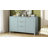 Entryway Cabinet with Wave Design - 3 Adjustable Shelves-1668024693
