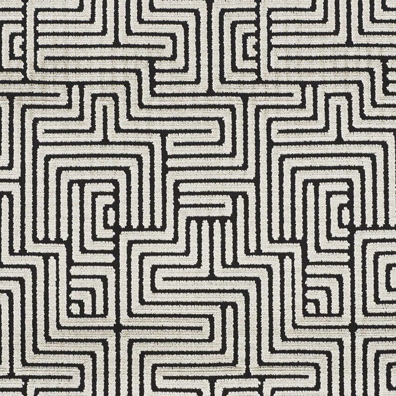 Tissu de velours Lisboa, Obsidienne