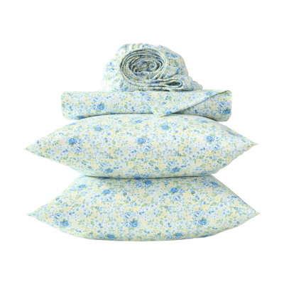 Laura Ashley Printed Cotton Sateen Deep Pocket Sheet Set