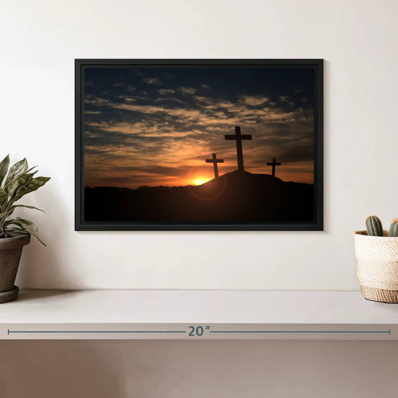 Adella Cross Silhouettes, 9" H x 13" W