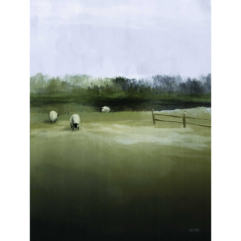 «Countryside Flock» par House Fenway - impression sur toile tendue, H 24 po x l 18 po
