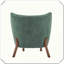 Fauteuil d'appoint rembourré Bella Home Cozy Seating-273769903