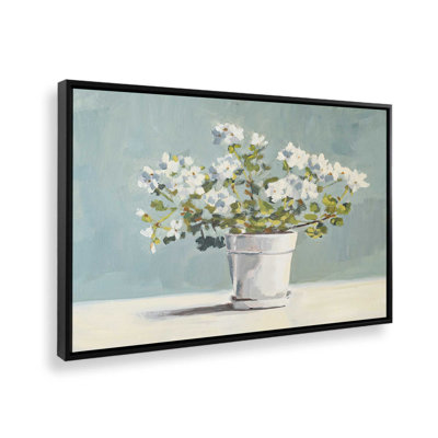«White Flower Pot II» par Marian Parsons, reproduction d'art sur toile